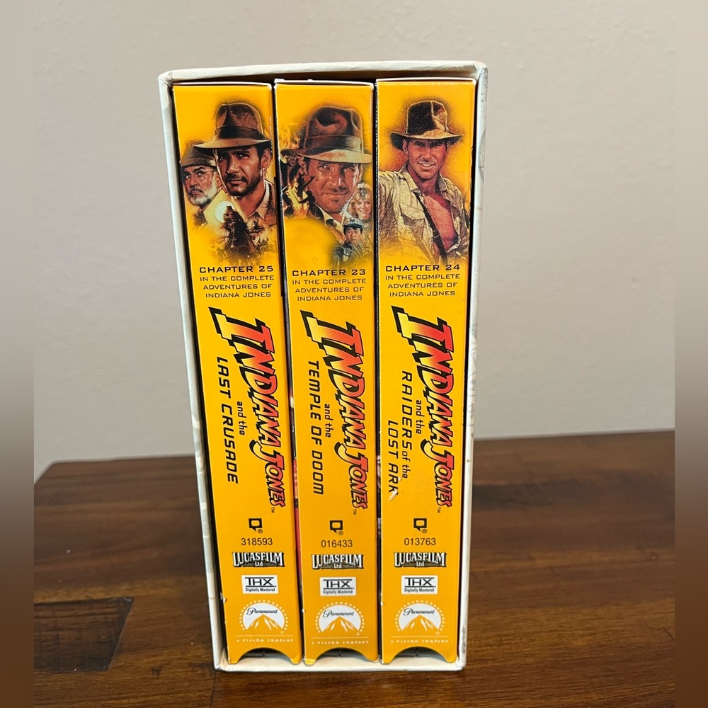 Vintage Indiana Jones VHS Trilogy Box Set
